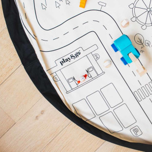 Sac rangement jouets /Tapis de jeu enfant "Playville" Play and go