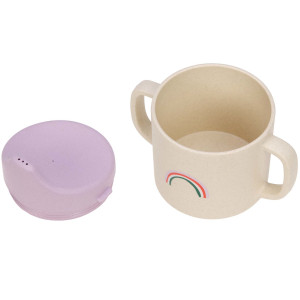 Tasse d'apprentissage bébé Happy Rascals "Coeur Lavande" Lassig