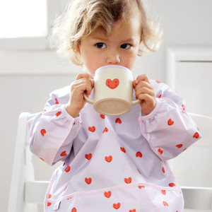 Tasse d'apprentissage bébé Happy Rascals "Coeur Lavande" Lassig