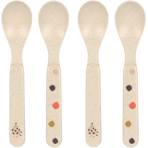 Set de 4 cuillères bébé Little Mateys "Orange Epicée" (x4) Lassig