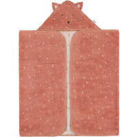 Cape de bain enfant en éponge de coton bio "Mrs Chat" (2-6 ans)