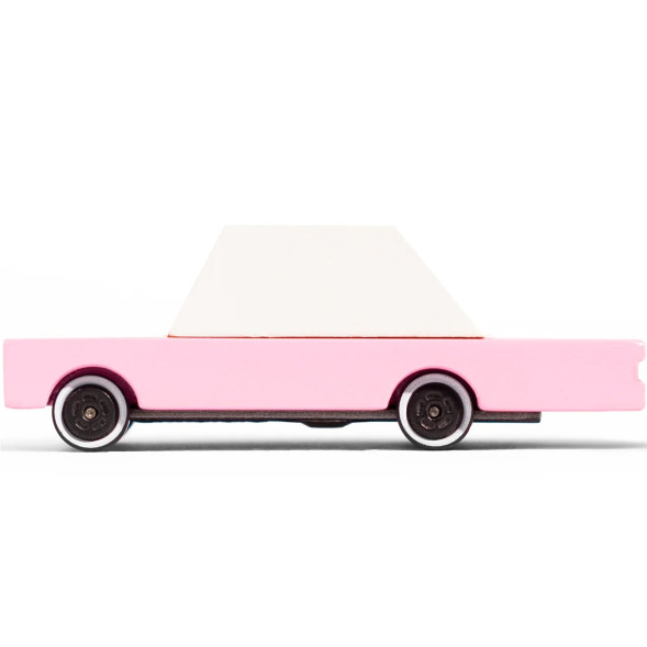 Voiture en bois "Pink Sedan" (8,9 cm)