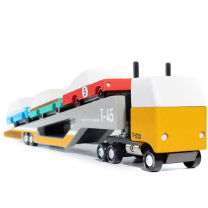 Camion Transporteur en Bois (36,3 cm) pour enfant Candylab Toys