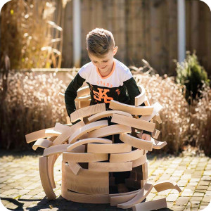 Jeu de construction libre en bois "Abel Blocks" (72 pièces) Abel Wooden Toys