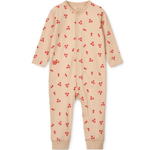 Pyjama bébé sans pieds en coton bio Birk "Cherries" Liewood