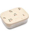 Boîte à goûter compartimentée en inox et silicone Arthur "Pêches" Liewood