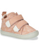 Chaussures en cuir My Deboo Velcro "Abricot"