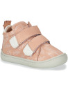 Chaussures en cuir My Deboo Velcro "Abricot"