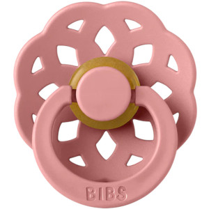 Tétines rondes en caoutchouc naturel (6-18 mois) Bohème "Pale Butter/Rose Poudré" Bibs