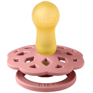 Tétines rondes en caoutchouc naturel (6-18 mois) Bohème "Pale Butter/Rose Poudré" Bibs