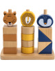 Jouet en bois à empiler "Animaux Blocs" (1-3 ans)