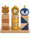 Jouet en bois à empiler "Animaux Blocs" (1-3 ans)