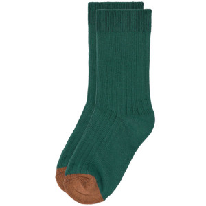 Chaussettes enfant (4-6 ans) en coton bio Little Gang "Milky/Caramel/Green" Lassig