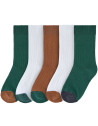 Chaussettes enfant (2-4 ans) en coton bio Little Gang "Ocean Green/Milky/Caramel" Lassig