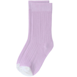 Chaussettes enfant (2-4 ans) en coton bio Little Gang "Lilas/Green" Lassig