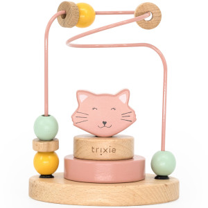 Jouet en bois Labyrinthe de perles "Mrs Chat" (1 an et +) Trixie