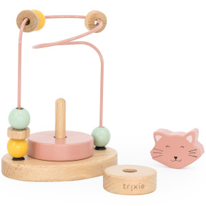 Jouet en bois Labyrinthe de perles "Mrs Chat" (1 an et +) Trixie