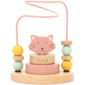 Jouet en bois Labyrinthe de perles "Mrs Chat" (1 an et +) Trixie