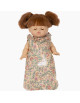 Gordis - Turbulette à collerette en coton "Lapin Bohème" pour poupée Gordis