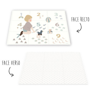 Tapis de jeu puzzle réversible en mousse "Chiffres" (180x180 cm) Play & Go