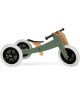 Draisienne évolutive en bois 3 en 1 "Vert Pin" (1-5 ans)