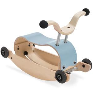  Trotteur évolutif Mini-Flip 3 en 1 en bois "Bleu Ciel" (9-36 mois) Wishbone