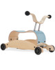 Trotteur évolutif Mini-Flip 3 en 1 en bois "Bleu Ciel" (9 mois-3 ans)