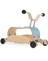 Trotteur évolutif Mini-Flip 3 en 1 en bois "Bleu Ciel" (9 mois-3 ans)
