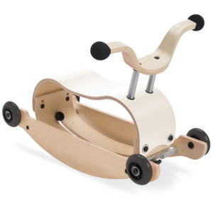 Trotteur évolutif Mini-Flip 3 en 1 en bois "Vintage White" Wishbone