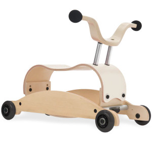  Trotteur évolutif Mini-Flip 3 en 1 en bois "Vintage White" Wishbone