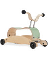 Trotteur évolutif Mini-Flip 3 en 1 en bois "Menthe" (9 mois-3 ans)