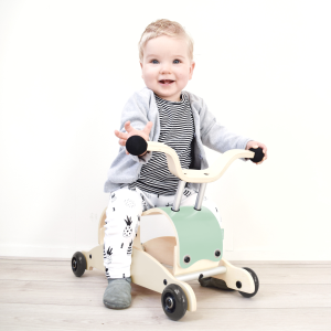  Trotteur évolutif Mini-Flip 3 en 1 en bois "Menthe" (9-36 mois) Wishbone