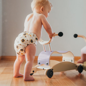  Trotteur évolutif Mini-Flip 3 en 1 en bois "Lilac" (9-36 mois) Wishbone