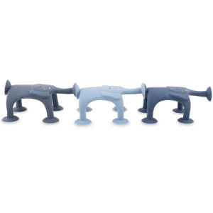 Jouet de bain à ventouse en silicone Animaux "Mrs Elephant" (12 mois et +) 
