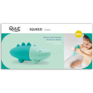 Jouet de bain en silicone Squeezi "Croco" (12 mois et +) Quut