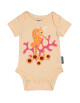 Body manches courtes en coton bio "Mibo Hippocampe"