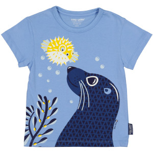 T-shirt manches courtes en coton bio "Mibo Otarie" Coq en Pâte
