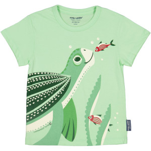 T-shirt manches courtes en coton bio "Mibo Tortue" Coq en Pâte