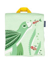 Sac à dos bébé crèche et maternelle en coton bio "Mibo Tortue" Coq en Pate