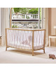 Lit bébé évolutif 60x120 en bois KIMI "Bois de Rose" (Matelas Organic)
