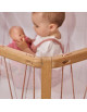 Lit bébé évolutif 60x120 en bois KIMI "Bois de Rose" (Matelas Organic)