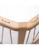 Lit bébé évolutif 60x120 en bois KIMI "Bois de Rose" (Matelas Organic)