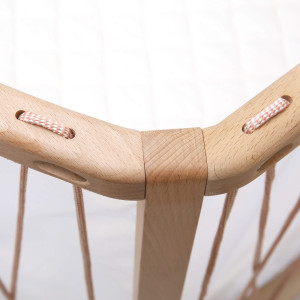  Lit bébé évolutif 60x120 en bois KIMI "Bois de Rose" (avec Matelas et Surmatelas Mousse)  Charlie Crane
