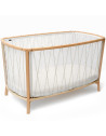 Lit bébé évolutif 60x120 en bois KIMI "Desert" (Matelas Organic)
