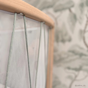  Lit bébé évolutif 60x120 en bois KIMI "Lichen" (avec Matelas Coco Naturel) Charlie Crane
