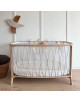 Lit bébé évolutif 60x120 en bois KIMI "Lichen" (Matelas Organic)