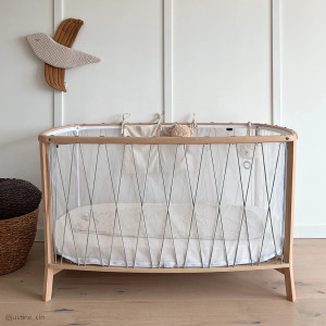  Lit bébé évolutif 60x120 en bois KIMI "Lichen" (avec Matelas Coco Naturel) Charlie Crane