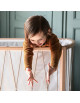 Lit bébé évolutif 60x120 en bois KIMI "Desert" (Matelas Organic)