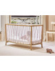 Lit bébé évolutif 60x120 en bois KIMI "Desert" (Matelas Organic)