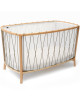 Lit bébé évolutif 60x120 en bois KIMI "Noisette" (Matelas Mousse)